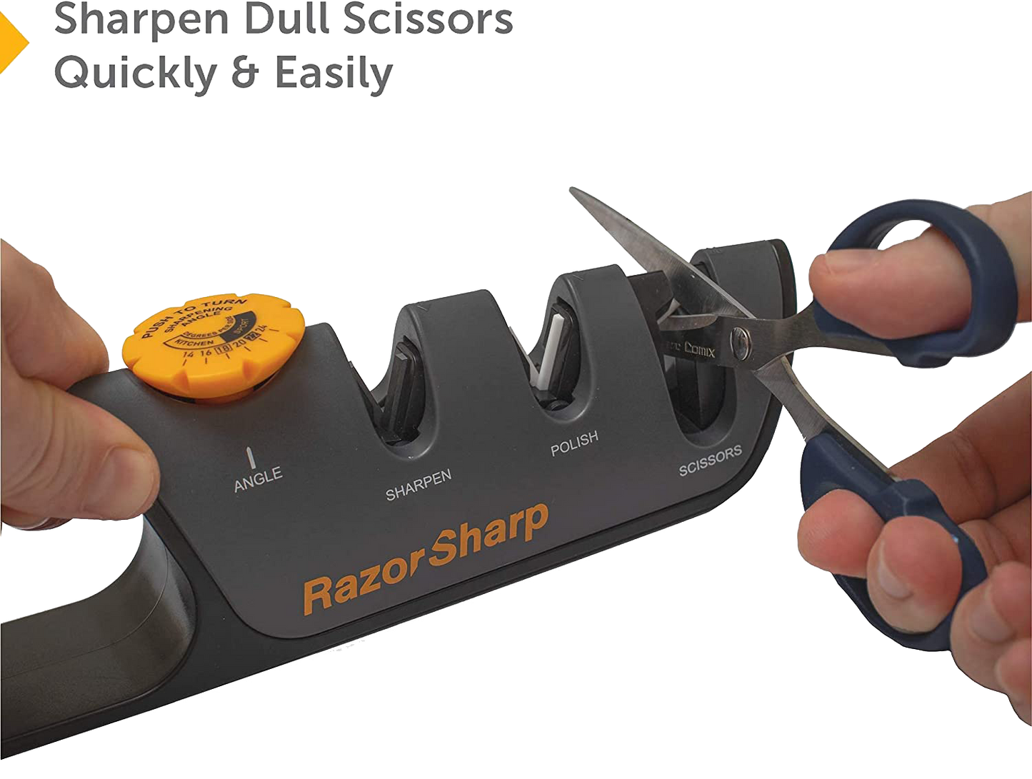 Shapen Dull Scissors Quickly & Easily