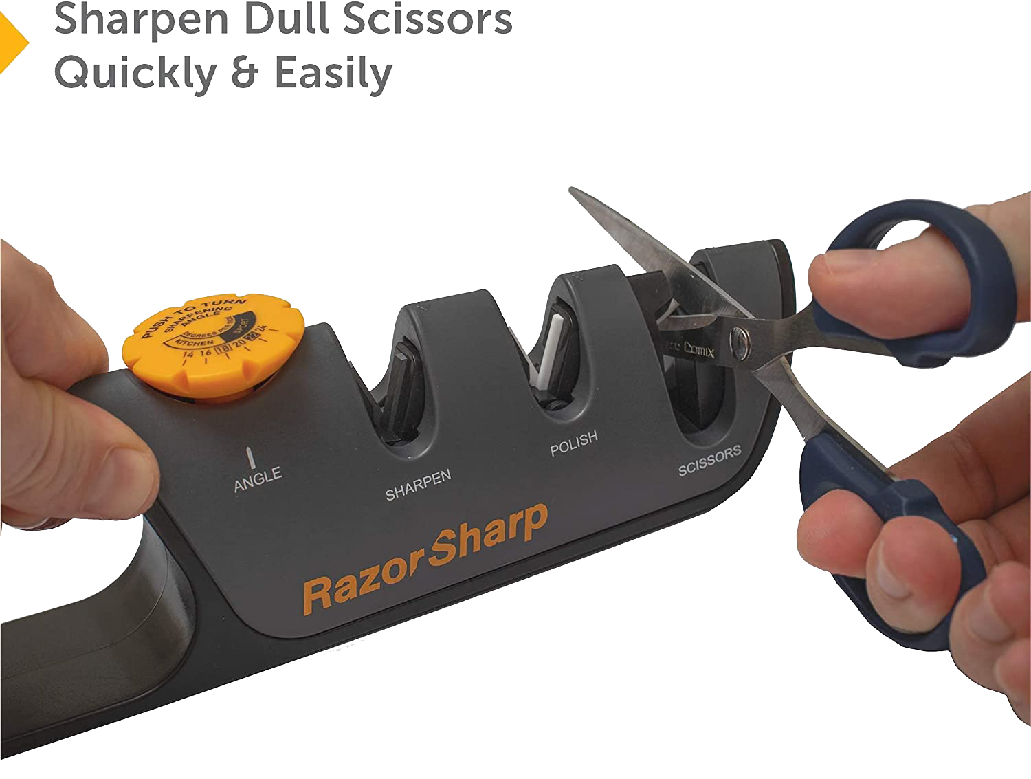 Shapen Dull Scissors Quickly & Easily